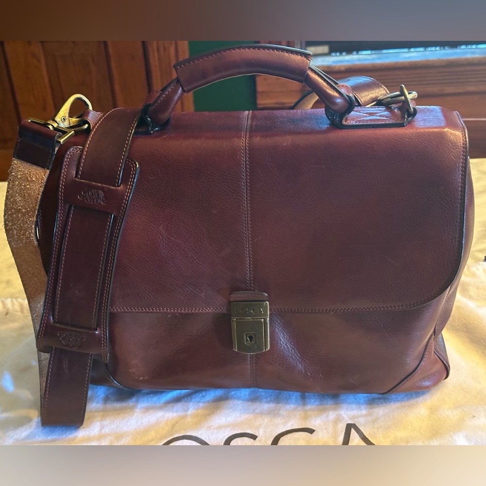 Bosca Flapover Briefcase